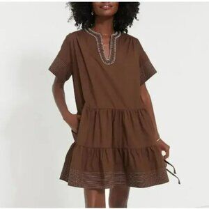 Tuckernuck Pomander Place Mocha Kinsely Dress (Medium)